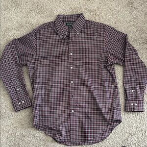 Polo by Ralph Lauren Men's Checkered Shirt - Red and Black